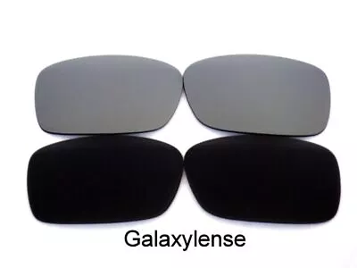 Galaxy Replacement Lenses For Oakley Crankcase Black&Titanium Polarized 2 Pairs • $10.78