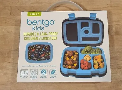 Bentgo Kids Lunch Box  Dinosaur Print  Blue  Model BGKDPT-DNO  NEW • $19.89