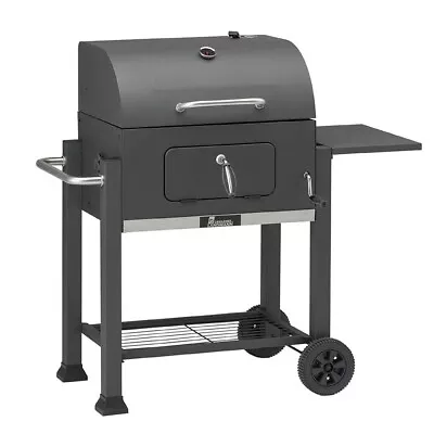 £157.49 • Buy Charcoal Broiler BBQ Trolley By LANDMANN With Side Table And Thermometer