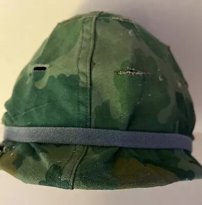 Vietnam Era Early 60s M1 Helmet Liner & Mitchell Cover-exhibits Heavy Use • £144.76