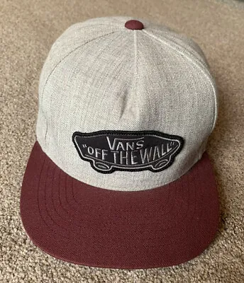 VANS Off The Wall Snapback Baseball Cap / Skater Hat Adjustable One Size Fit All • £16.95