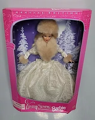 Vtg Mattel Special Edition Winter Evening Barbie NRFB Blonde Blue Eyes 19218 • $14.95