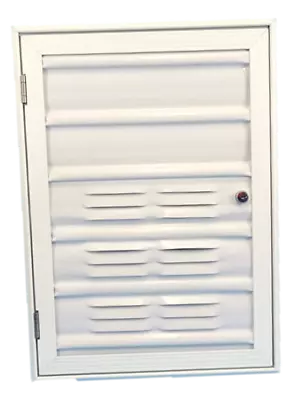 White Gas Door Vented For 9kg Galvanised Box Caravan Motorhome Rv Camper Parts • $128