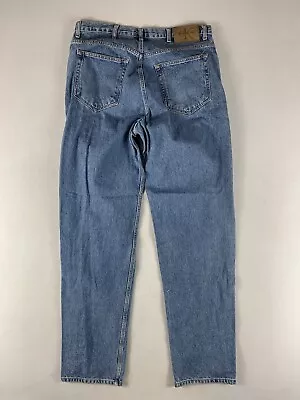 Vtg Calvin Klein Jeans Mens 36x34 Blue Stone Wash (flat Lay 36x34) • $29.99