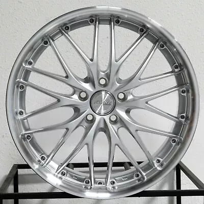 19  MRR GT1 Wheels 19x8.5 5x114.3 +20 Silver With Polished Lip Rims Set 4 • $1251
