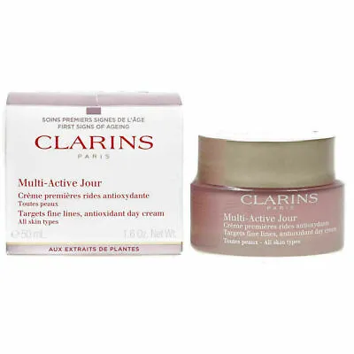 £30.99 • Buy Clarins Multi-Active Day Cream Anti-Ageing All Skin Types 50ml.Brand New Uk