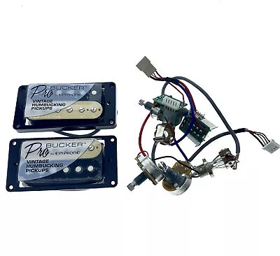 Zebra LP ProBucker Humbucker Pickup Set QUICK CONNECT For Epiphone LP • $49.99