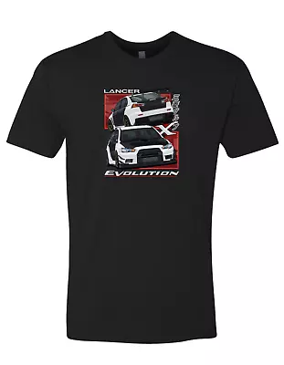 Lancer Evolution X Evo 10 Car T Shirt *SUPER Soft JDM DSM • $23.99