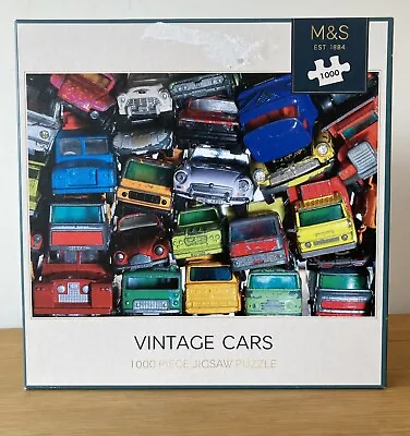 Marks & Spencer Vintage Cars 1000 Piece Jigsaw Puzzle - Sealed • £7.50
