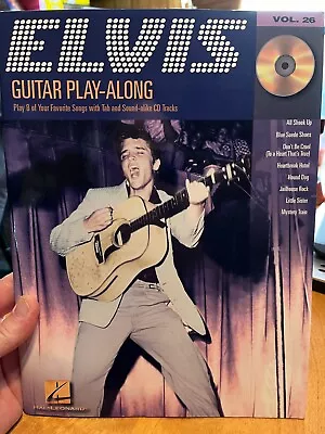 Elvis Presley Sheet Music Guitar Play-Along Book And Audio NEW 000699643 • $9