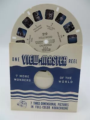 View-Master Reel 219 Hollywood California Single Reel • $2.50