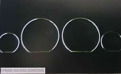 1998-2005 For BMW E46 320i 325i 330i M3 Dashboard Meters Rims Gauge Chrome Ring • $49