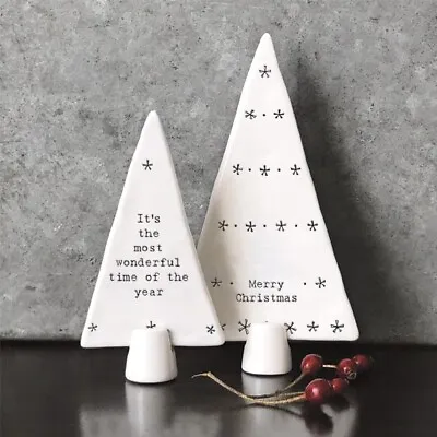 East Of India Porcelain Standing Christmas Tree In Gift Box • £13.99