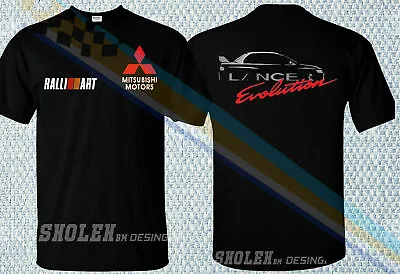 New T-shirt Mitsubishi Motor Lancer Evo Car Racing Sport Men's All Size Tee • $26.99
