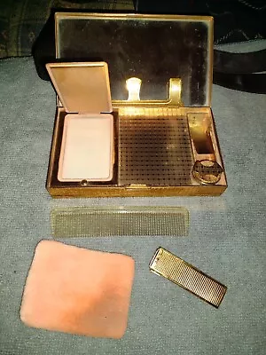 Vintage Evans Ladies Minaudiere Compact / Cigarette Case Purse Cluch  • $350