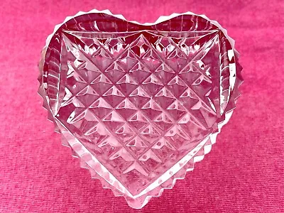 Waterford Irish Cut Crystal Valentine Heart Figurine Paperweight 3  - Retired • $24.99