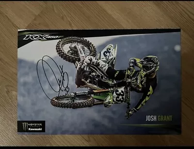 Josh Grant Signed Poster Motorcross Supercross Monster Energy Kawi • $2.99