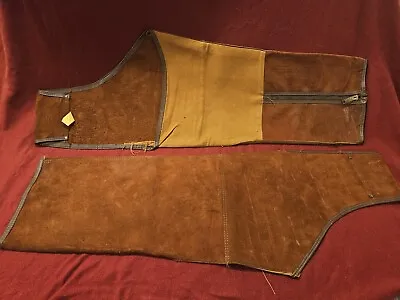 Set Of Vintage Leather Bucheimer Riding Chaps • $134.99