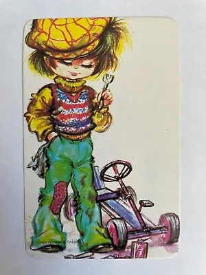 Young Man Boy Fix Racing Car Go Kart Vintage Retro 70s Kids Newsagent Swap Card • $2