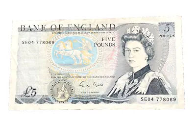 Great Britain ND (1988-91) 5 Pounds Circulated Note • $15