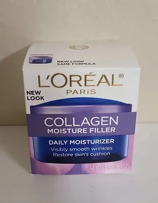 $13.99 • Buy L'Oreal Paris Collagen Moisture Filler Daily Moisturizer Smooths Wrinkles 1.7 Oz
