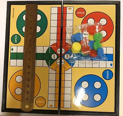 Travel Size Traditional Ludo Board Game Kid Adult Family Fun Game Non Magnetic • £5.99