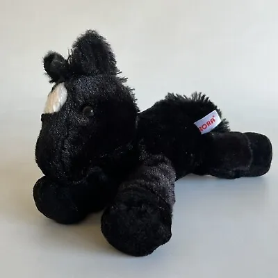 Aurora Soft Toy Cuddly Plush Black Horse Pony Stuffed Animal 8” • £9.50