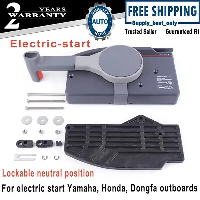 Outboard Side Remote Control Box&Fast Idle Lever For Yamaha 703 Outboard Engine • $89.30