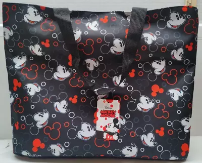 Disney Mickey Mouse Large Shopping Tote  Beach Bag Shoulder Bag FAST Shipping • $9.95