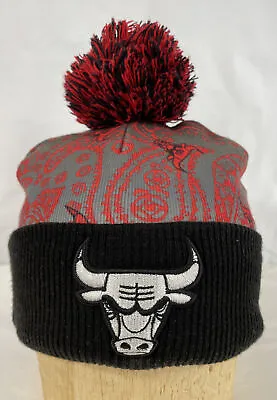 Mitchell And Ness Chicago Bulls Pom Beanie Graphic Bulls Used • $13