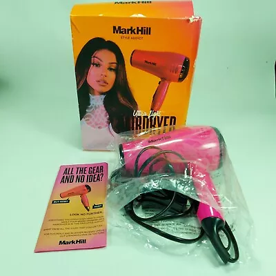 Mark Hill Style Addict Ultra Light HD813.22 Pink Hairdryer 1850-2200W • £14.97