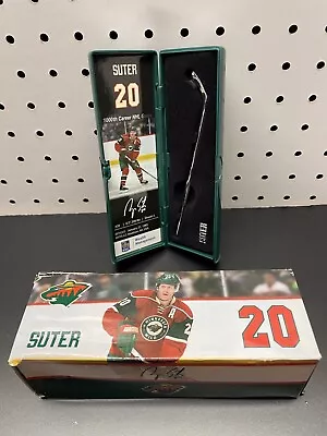 RYAN SUTER Minnesota Wild NHL Silver HOCKEY STICK 1000 GAME Commemorative • $19.99