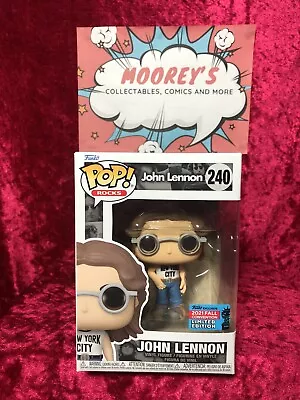 2021 Festival Of Fun - John Lennon NYC Shirt Pop! Vinyl Figure (RS) #240 • $32