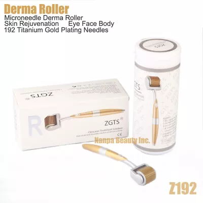 192 Titanium DERMAROLLER Skin Therapy Facial Recovery Micro Pin Derma Roller MTS • $6.99