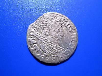 POLAND 1622 3 GROSCHEN (TROJAK) SILVER Sigismund III  KM# 31 BETTER GRADE • $22.95