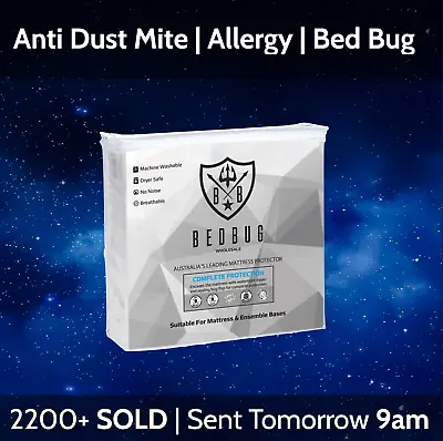 $46 • Buy Bed Bug Mattress Protector, Cover, Encasement, Certified.
