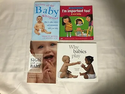 4x Child Care Books Sign With Your Baby Baby Whisperer I'm Important Too! Babies • £9.99