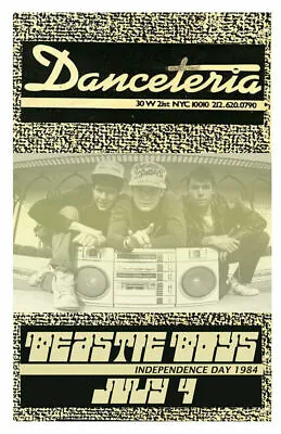 Beastie Boys Replica *danceteria* 1984 Concert Poster • $23.76