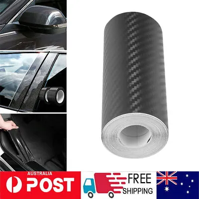 Carbon Fiber Car Sticker Door Sill Scuff Anti-scratch Tape Protector Kit 10cm*5m • $12.49