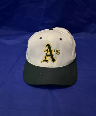 Vintage Oakland A’s Snapback Hat Wool White Green Yellow Style Free Shipping!! • $75