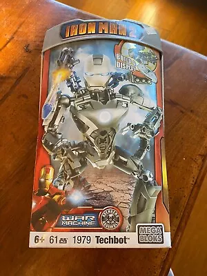 Mega Bloks IRON MAN 2 1979 War Machine Techbot Assemble NEW Never Opened Age 6+ • $19.99