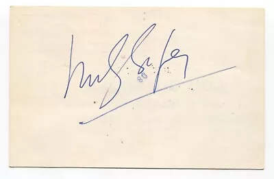 Morley Safer Signed Post Card Vintage Autographed Signature Reporter • $45