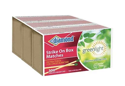 DIAMOND STRIKE ON BOX LARGE WOODEN KITCHEN MATCHES GREENLIGHT 3 Pack - 900 TOTAL • $17.99