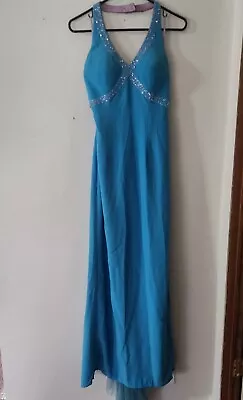 Blue Pageant Prom Dress Size 10 • $10