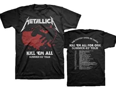 New Metallica Kill Em All For One 1983 Tour Band T-Shirt • $17.99