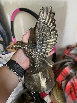 Brass Toned Metal Eagle Statue • $20