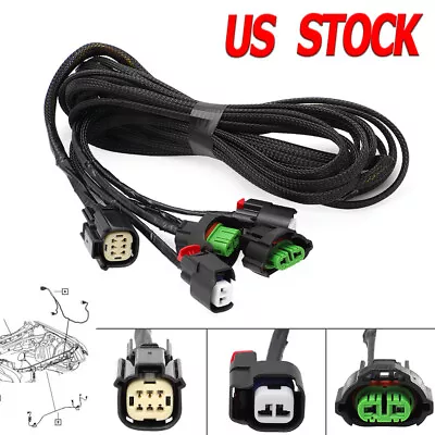 Front Headlight Wiring Harness For Dodge Challenger 2015-2022 With Fog Light USA • $44.99