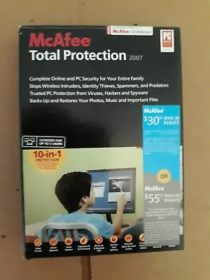 Collectable :  McAfee Total Protection For Your PC (CD 2007) • $10