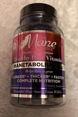 The Mane Choice Metabolism Plus Hair Growth 60 Capsules Exp: 11/2024 NEW SEALED • $10.95