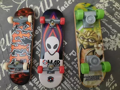 Lot Of 3 Mini Skateboards - 2 Tech Decks & 1 Star Wars Yoda • $5